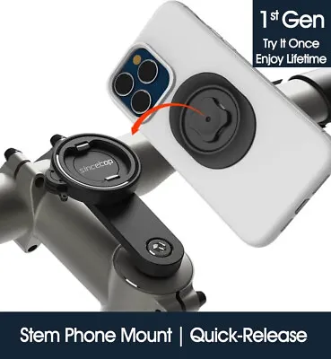 MTB Quick Release Bike Stem Phone Mount For 4.6-6.7  IPhone Android Phone Models • $14.99
