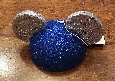 Disney Mickey Mouse Ears Hat Car Antenna Topper Blue Silver Sparkle Disneyland • $25