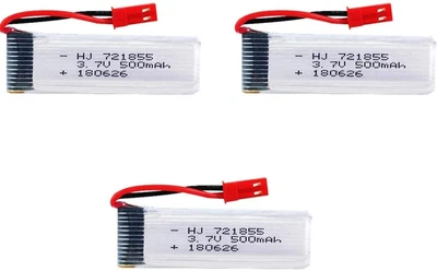 $30.99 • Buy 3pcs Lipo Battery 3.7V 500mAh RC Drones UDI U817 U817C U817A U818A WLtoys V959