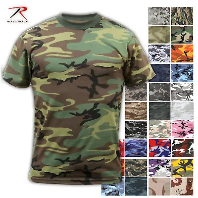 Rothco Mens Camo Short Sleeve Tactical Military T-Shirt (Choose Sizes) • $13.99