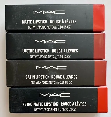Lot Of 4 Mac Mixed Lipstick Full Size New In Box • $19.54
