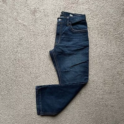 Ariat Jeans Mens 36x30 M4 Relaxed Bootcut Rebar Mid Rise Blue Dark Wash Denim • $39.95