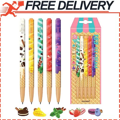 Monami 153 0.5mm 5 Colors 5.5  Ballpoint Pen 5pcs Set : 153 Ice Cream • $13.75