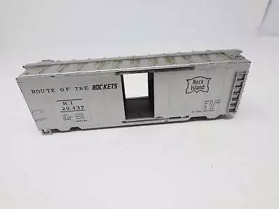 USED Varney HO Scale 40' Steel Box Car Rock Island RI #20437 For Parts/Repair • $5