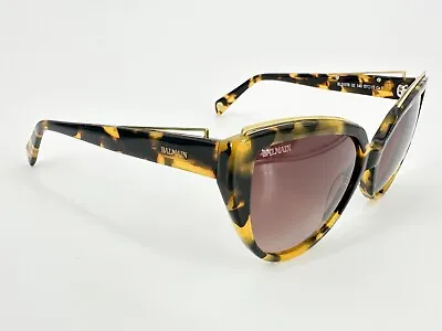 Auth NOS Balmain BL2107 Sunglasses 02 Brown 57[]15-140 Gradient Cat.3 Gold H520 • $129.11