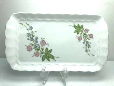 $26.97 • Buy Eschenbach Bavaria Germany China Small Tray Trinket Serving Sandwich Floral 