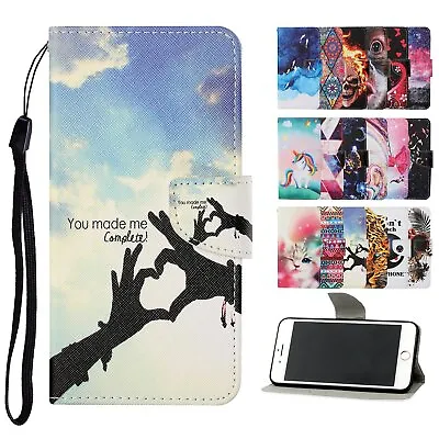 For RedMi 8 8A 9 9A 9C Note 8 8Pro 8T 9 10 Pro Painted Leather Wallet Cover Case • $15.05