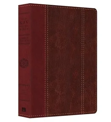 Large Print Study Bible-KJV (Leather / Fine Binding) • $32.03