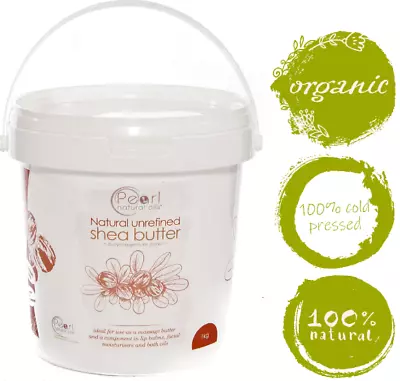 Organic Shea Butter Unrefined Natural 100% PURE & RAW From BURKINA FASO 1kg • £12.99