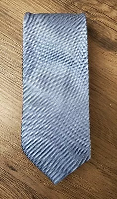 Dunhill Men's Medium Blue 100% Silk Necktie Made In England • $39.99