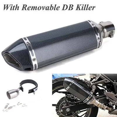 38-51mm Universal Motorcycle ATV Slip On Exhaust Muffler Silencer Pipe DB Killer • $46.01