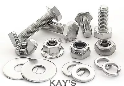 M4 Fasteners Choose Fully Threaded Screws Nuts Or Washers Stainless Steel Bolts • £2.89