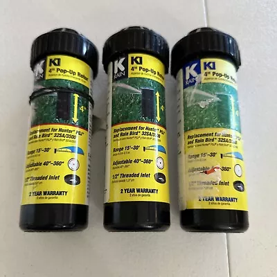 Lot Of 3-K-Rain 4” K1 Pop-UP Rotor Sprinkler 31031 Range 15'-30' New One Key • $34.95