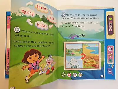 Vtech Bugsby Reading System Book Dora The Explorer Dora's Seasons Of Adventure • $11.95