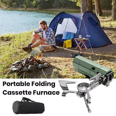 Khaki Camping Gas Stove Lightweight Camping Stove Butane  Travel • $58.66