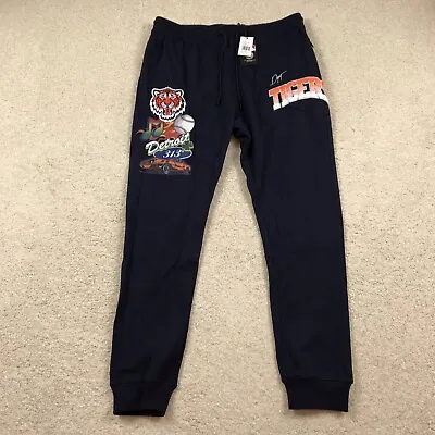 Pro Standard Detroit Tigers Mens 3XL Joggers Pants Navy Blue New Slim • $63.74