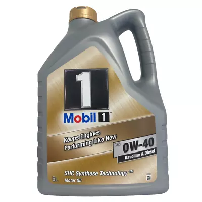 £48.99 • Buy Mobil 1 FS 0W-40 0W40 Advanced Fully Synthetic Multigrade Engine Oil 5 Litres 5L
