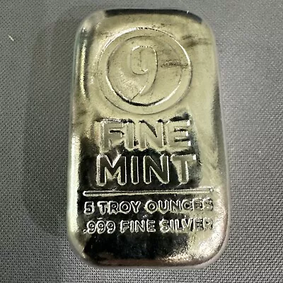 5 Oz .999 Silver Bar 9 Fine Mint Silver Hi Ho Silver! • £110.06