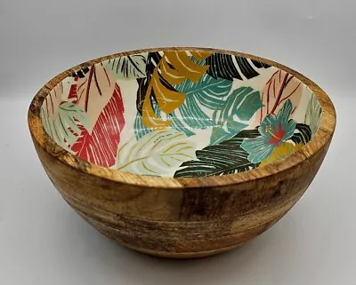 Muldale Tropical Mango Wood Exterior Large Seving Bowl 5 X11  • $47