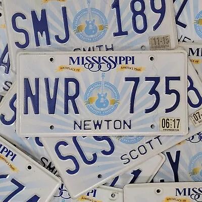 MISSISSIPPI GUITAR LICENSE PLATE 🔥FREE SHIPPING🔥 1 W/RANDOM LETTERS & #'S • $14.99