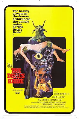 72814 THE DEVILS BRIDE Movie Hammer Horror RARE Wall Decor Print Poster • £14.43