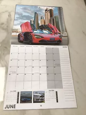 2024 Calendar Amazing Fast Sport Car Fabulous Large Size Month To View • £3.98