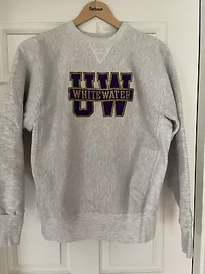 VTG 90s UW Wisconsin Whitewater Velva Sheen Sweatshirt Men’s XL  Made In USA • $35
