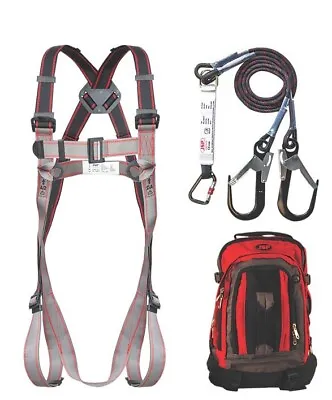 JSP Pioneer Twin Tail Fall Arrest Kit With Lanyard 2 Metre - Harness • £90