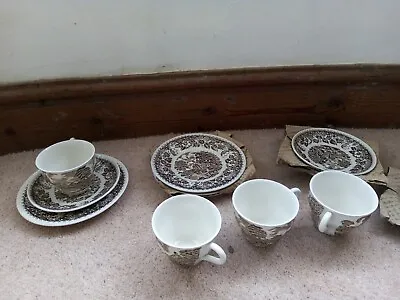 Barratts Staffordshire England Elizabethan 4 X Trios :Cups Saucers & Plates (12) • £18