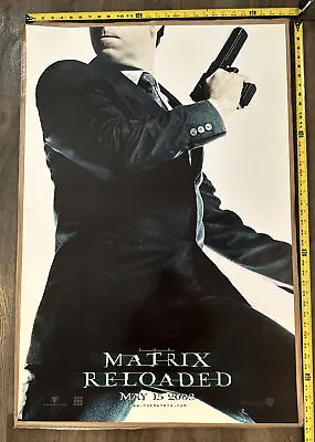 Matrix Reloaded 2002 Advance Orig. D/s Movie Poster  27x40 Smith Weaving C8 • $25