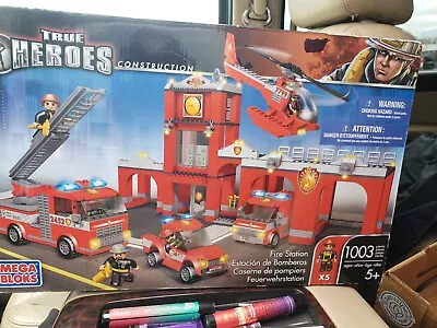 Mega Bloks True Heroes Construction Fire Station NEW • $40