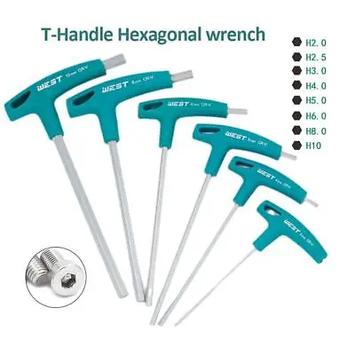 T-Handle Hex Allen Key Screws Screwdriver Driver Tool 2-10mm Wrenches A6G7 • $7.56