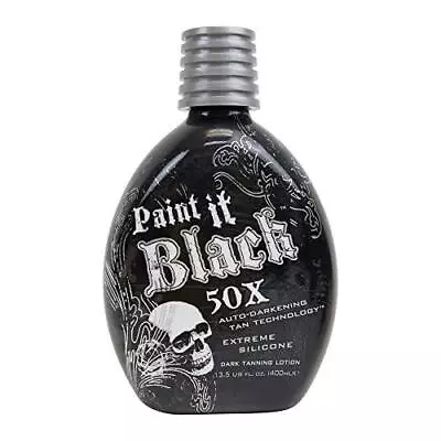 Millennium Tanning Paint It Black 50X - Extreme Dark Tanning Lotion 13.5 Ounces • $39.09