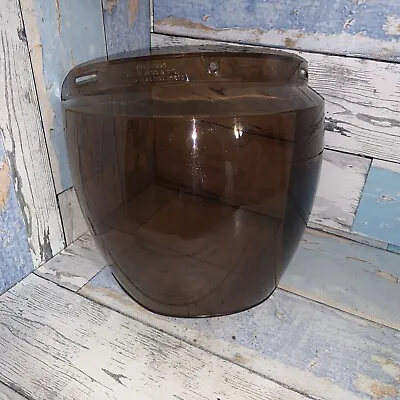 Vintage Bubble Motorcycle Helmet Visor Face Shield Brown Tint Victor 604 • $19.99