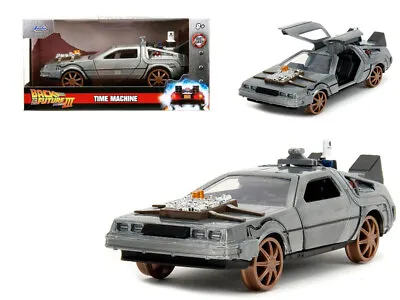 Delorean Dmc Time Machine Train Ver.  Back To The Future 3  1:32 By Jada 34786 • $9.95