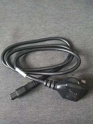 UK 3 Pin Main Plug Power Cable Cord To C5 For PC Monitor TV Kettle Laptop • £2