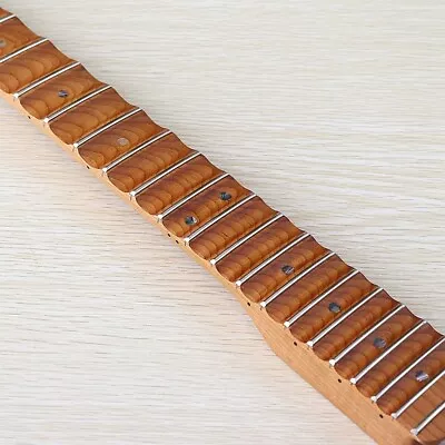 Roasted Maple ST Electric Guitar Neck 22 Fret Full Scalloped Fretboard • $75.04