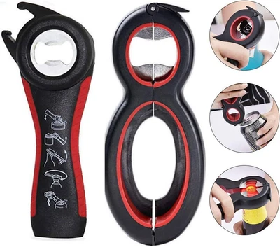 £5.99 • Buy 6 In 1 Multi Opener Stainless Steel Kitchen Tool For Arthritis Assistance