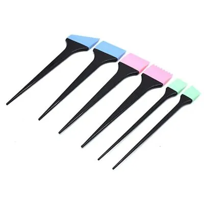 6pcs/set Anti-slip Silicone Hair Dyeing Brush Colorful Spatula Brush  Salon • £6.77