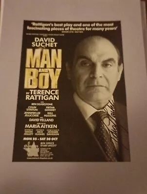 David Suchet UK Actor Original Signature On Theatre Flyer • £7.49
