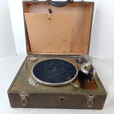 Vintage Portable Phonograph Record Player General Industries Junior For Parts • $47.96