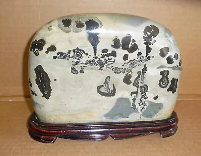 Chinese Picture Jasper Painting Stone Dendritic Siltstones Suiseki Viewing Stone • $35