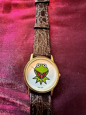 Vintage Kermit The Frog Watch By HA 1987 NEW  Never Worn Rare • $265