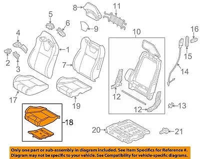 FORD OEM Mustang Front Seat Bottom-Foam Cushion Pad Insert Right DR3Z63632A22B • $838.99