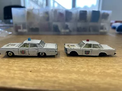 Vintage Matchbox Lesney No. 55 Or 73 Mercury & Ford Galaxy Police Cars • $23.95