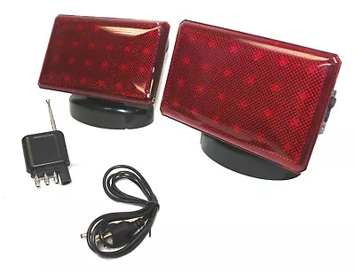 Rechargeable 48 LED Wireless Tow Light Truck Towing Magnetic Cordless Light Kit • $109.99