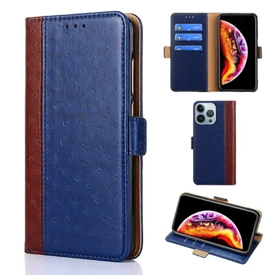 Wallet Genuine Leather Cover Case For NOKIA C2 1.3 8 7 Plus 6.1 5.4 X5 5.1 2021 • $14.29