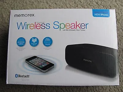 Brand New Memorex MW212 BK Universal Wireless Bluetooth Speaker Black • $29.98