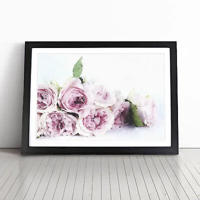 Dusty Pink Roses Wall Art Print Framed Canvas Picture Poster Decor Living Room • $21.10