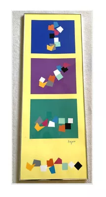 Vtg Yaacov Agam Signed Blocks Ltd 31 Of 250 Lithograph Kinetic Art Print Modern • $427.50